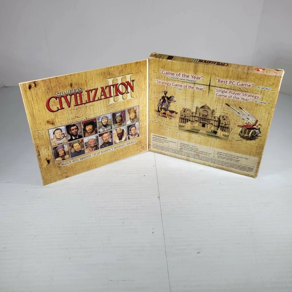 Sid Meier's Civilization III PC CD-ROM Cardboard Gatefold Cover Sealed New
